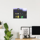 Freitagabend im Stadtzentrum Poster (Heimbüro)