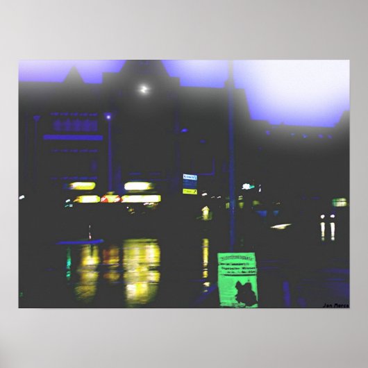 Freitagabend im Stadtzentrum Poster (Vorne)