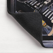Freitagabend-Malerei von Alfred Fox Mousepad (Ecke)