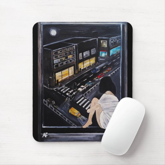 Freitagabend-Malerei von Alfred Fox Mousepad (Mit Mouse)
