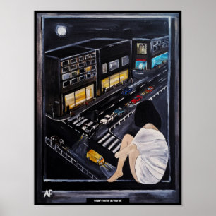 Freitagabend-Malerei von Alfred Fox Poster