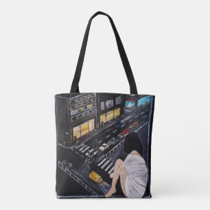 Freitagabend-Malerei von Alfred Fox Poster Tasche