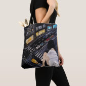 Freitagabend-Malerei von Alfred Fox Poster Tasche (Von Nahem)