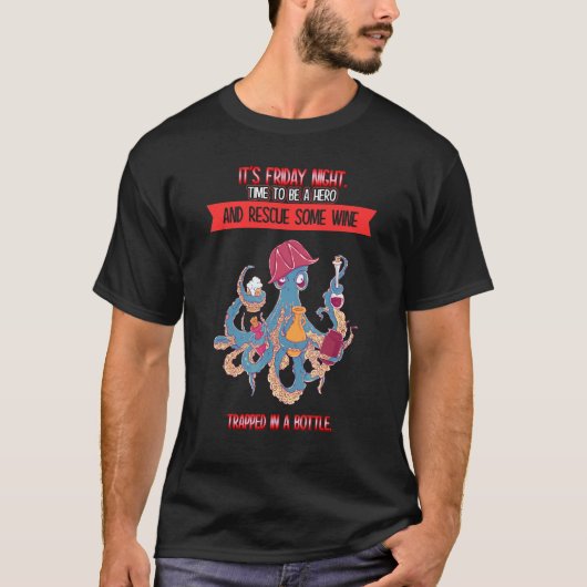 Freitagabend Rettung Sprichwort Spaß T-Shirt (Vorderseite)
