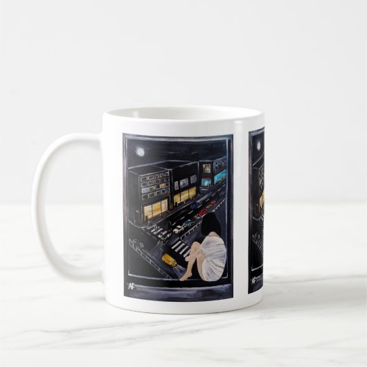 Freitagabendmalerei von Alfred Fox  Kaffeetasse (Links)