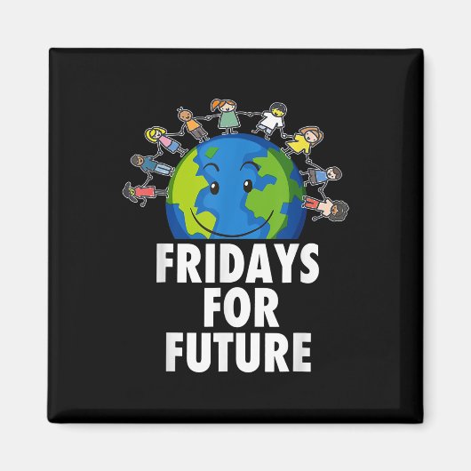 Freitage für Demonstration Fff Support Environment Magnet (Vorne)