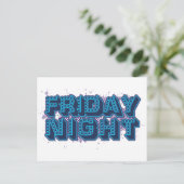 Freitagnacht Postkarte (Stehend Vorderseite)