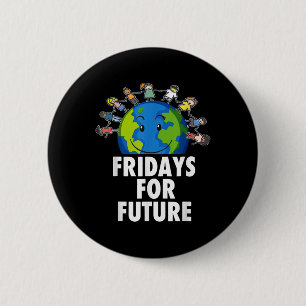 Freitags Für Demonstration Fff Unterstützer Umwelt Button