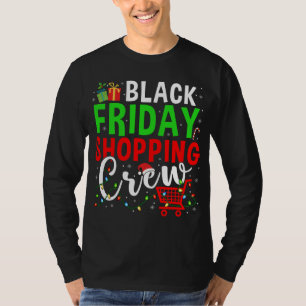 Freitagseinkaufsteam Weihnachtsbeleuchtung Schwarz T-Shirt