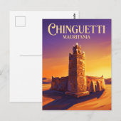 Freitagsmoschee Mauretanien Postkarte (Vorne/Hinten)