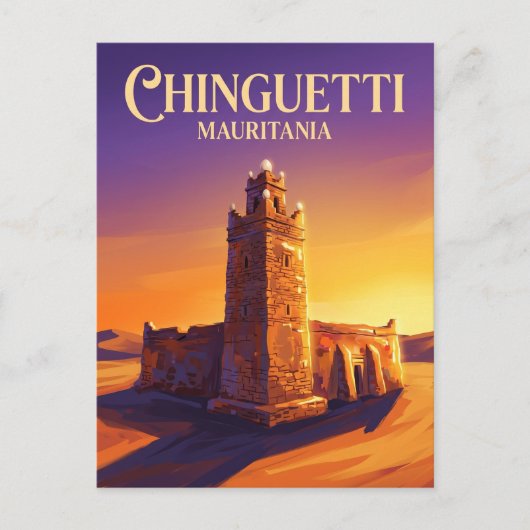 Freitagsmoschee Mauretanien Postkarte (Vorderseite)