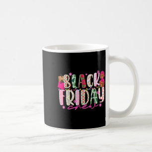 Freitagsshopping-Crew Weihnachtslichter Schwarz Ei Kaffeetasse