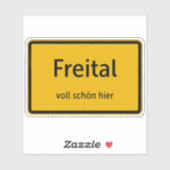 Freital Aufkleber Sticker Autoaufkleber (Blatt)