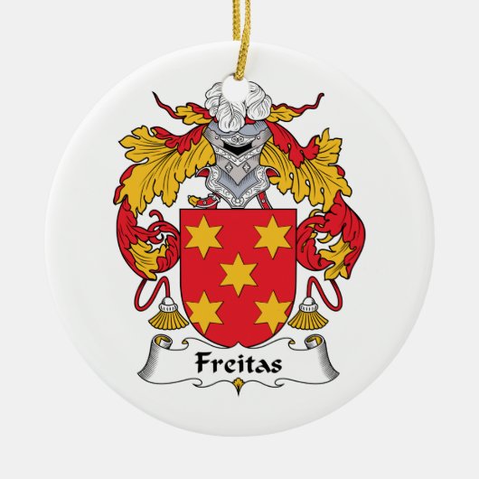 Freitas Familienwappen Keramikornament (Vorne)