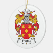 Freitas Familienwappen Keramikornament (Links)