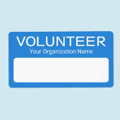 Freiwillige Adhesive Name Abzeichen Personalisiert