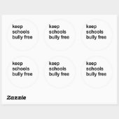 Freiwillige behalt Schulen Runder Aufkleber (Blatt)