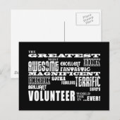 Freiwillige: Beste Freiwillige Postkarte (Vorne/Hinten)
