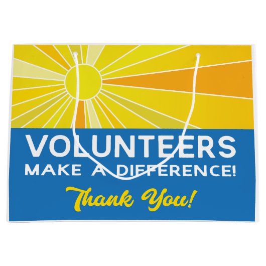 Freiwillige bewerten große geschenktüte (Vorderseite)