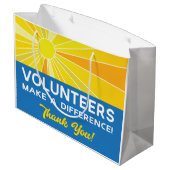 Freiwillige bewerten große geschenktüte (Rückseite Schrägansicht)