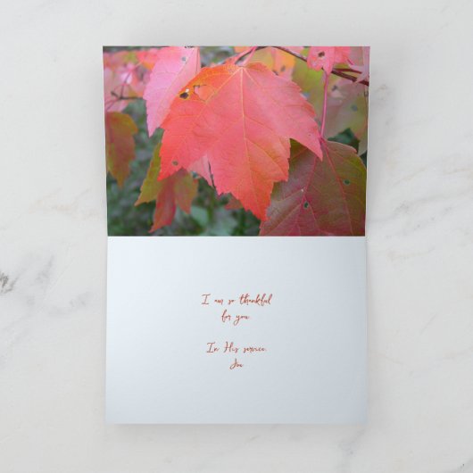 Freiwillige Dankeschön Karte (Innenseite)