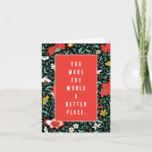 Freiwillige Dankeskarte (Vorderseite)