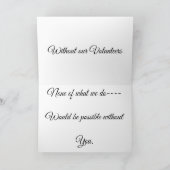 Freiwillige Dankeskarte (Innenseite)