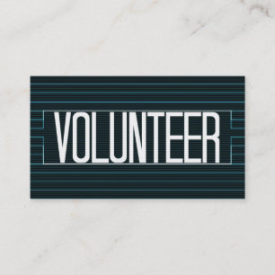 Freiwillige Elegante Stripe Business Card Visitenkarte