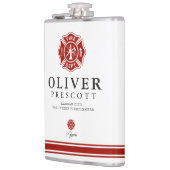 Freiwillige Feuerwehrmann-Malteserkreuz-Gewohnheit Flachmann (Links)