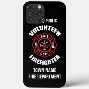 Freiwillige Feuerwehrmann-Namen-Schablone Case-Mate iPhone Hülle