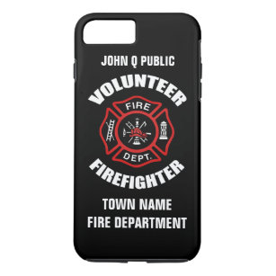 Freiwillige Feuerwehrmann-Namen-Schablone Case-Mate iPhone Hülle