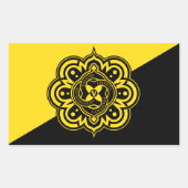 Freiwillige Flag-Aufkleber Rechteckiger Aufkleber (Vorderseite)