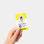 Freiwillige Foto-ID-Abzeichen mit Clip oder Lanyar Ausweis (Handheld)