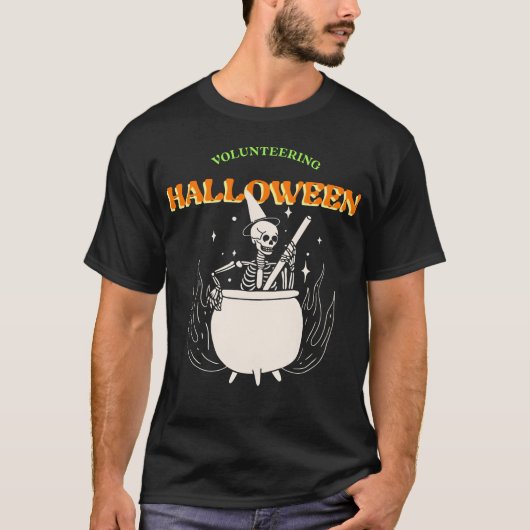 Freiwillige Halloween-Freunde T-Shirt (Vorderseite)