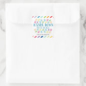 Freiwillige Hände unten sind Sie die beste Schule Quadratischer Aufkleber (Tasche)