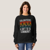 Freiwillige in der Gemeinschaft Sweatshirt (Vorne ganz)