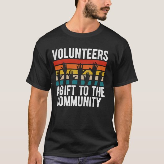 Freiwillige in der Gemeinschaft T-Shirt (Vorderseite)