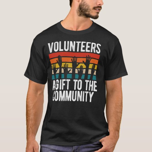 Freiwillige in der Gemeinschaft T-Shirt (Vorderseite)