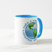Freiwillige machen eine Welt vom Unterschied Tasse (VorderseiteRechts)
