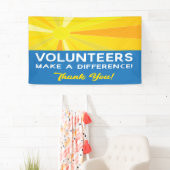 Freiwillige machen einen Unterschied, danke mit Su Banner (Insitu)