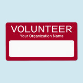 Freiwillige Papiername Aufkleber für die Aufkleber