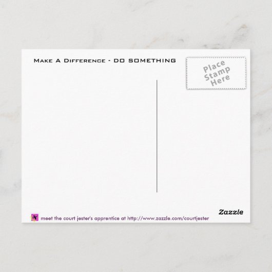 Freiwillige Postkarte (Rückseite)