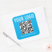 Freiwillige QR-Code-Aufkleber für benutzerdefinier Quadratischer Aufkleber (Umschlag)