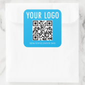 Freiwillige QR-Code-Aufkleber für benutzerdefinier Quadratischer Aufkleber (Tasche)