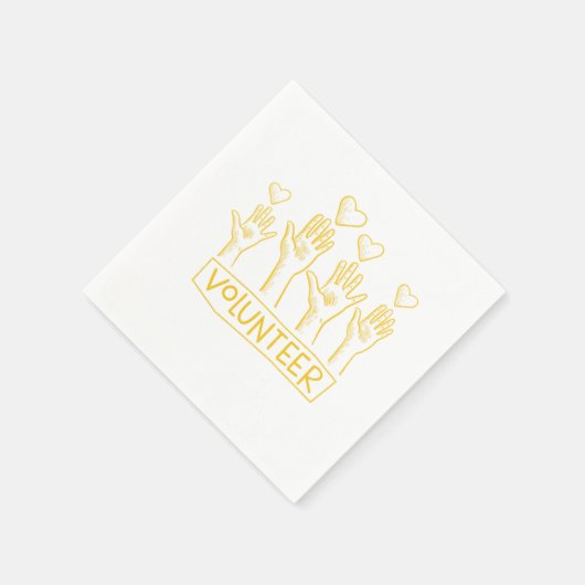 Freiwillige Rettung Wohltätigkeit Freiwillige Frei Serviette (Ecke)