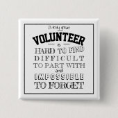 Freiwillige Schaltfläche Wertschätzung Geschenk Vi Button (Vorderseite)