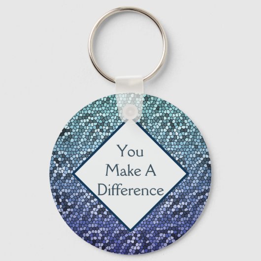 Freiwillige Sie einen Unterschied geteerte Wertsch Schlüsselanhänger (Vorderseite)