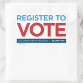 Freiwillige Stellvertretende Kanzlersticker Rechteckiger Aufkleber (Tasche)