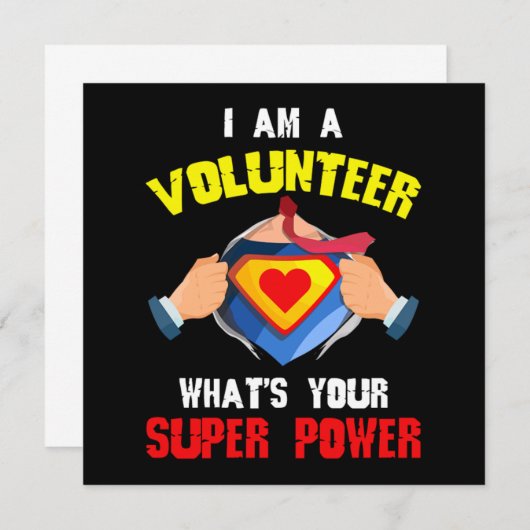 Freiwillige Supermacht Freiwillige Rescu Einladung (Vorne/Hinten)