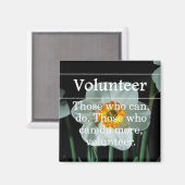 Freiwillige tun mehr für andere magnet (Vorderseite/Rückseite)